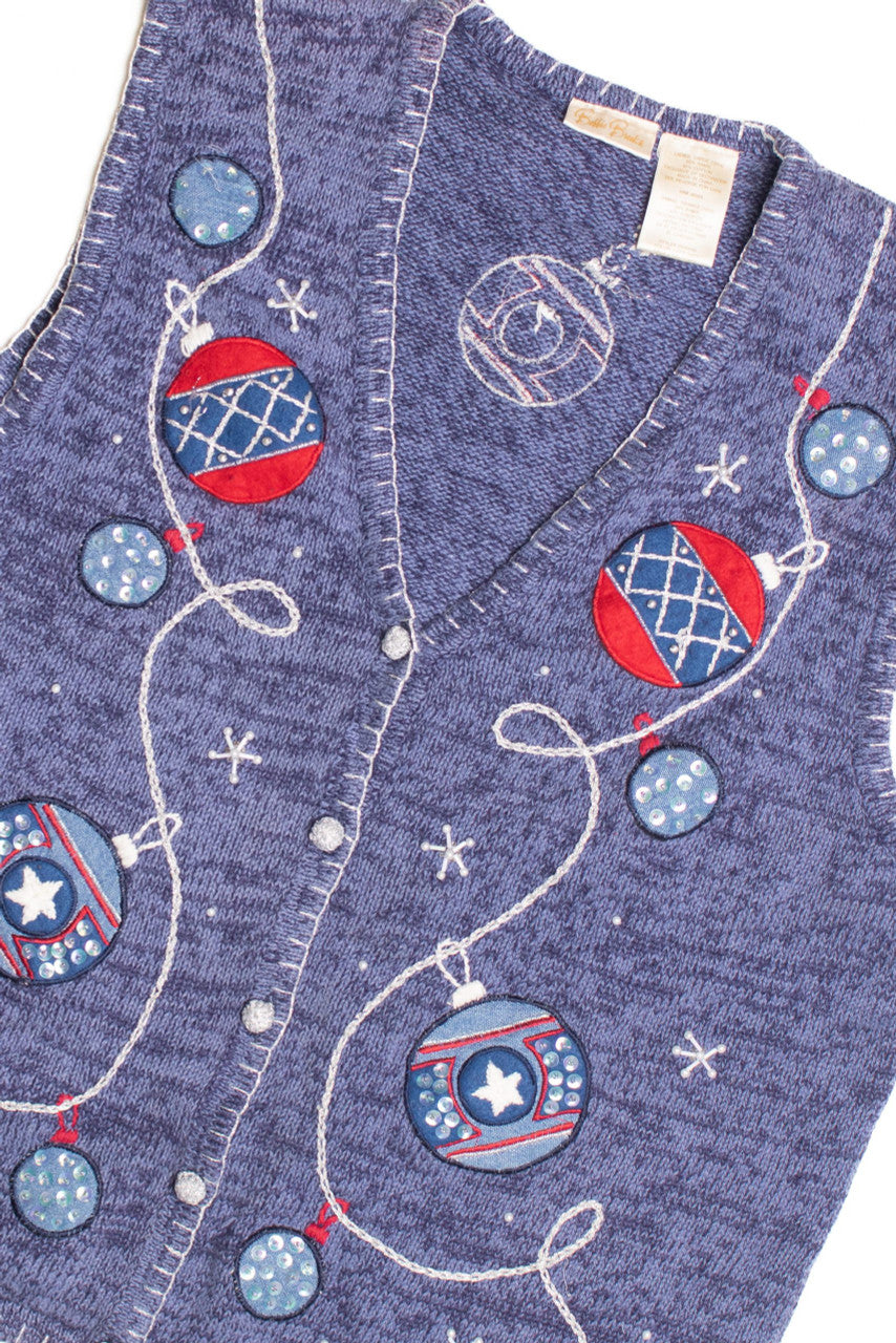 Blue Ugly Christmas Vest 61160