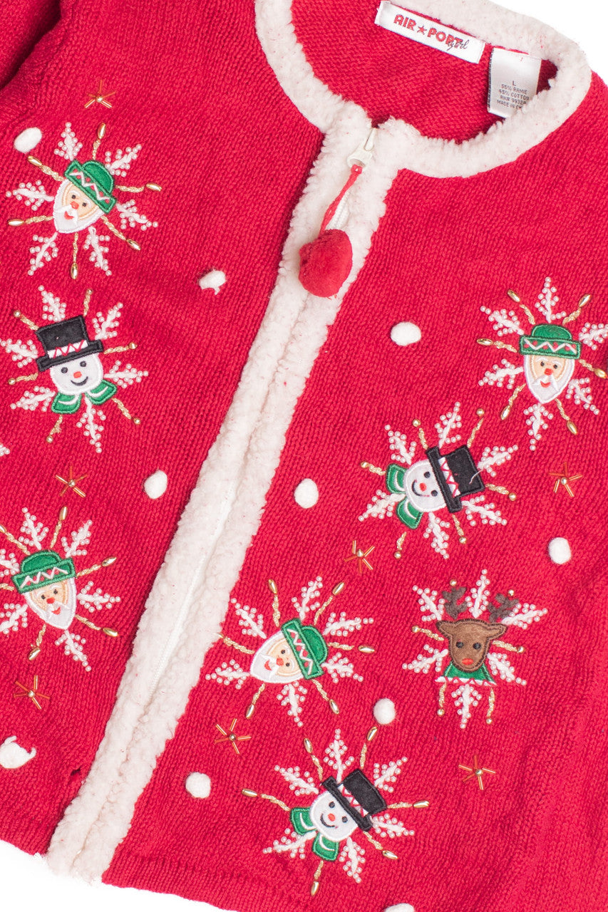 Red Ugly Christmas Cardigan 61164