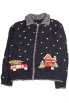 Black Ugly Christmas Cardigan 61168