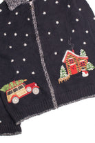 Black Ugly Christmas Cardigan 61168
