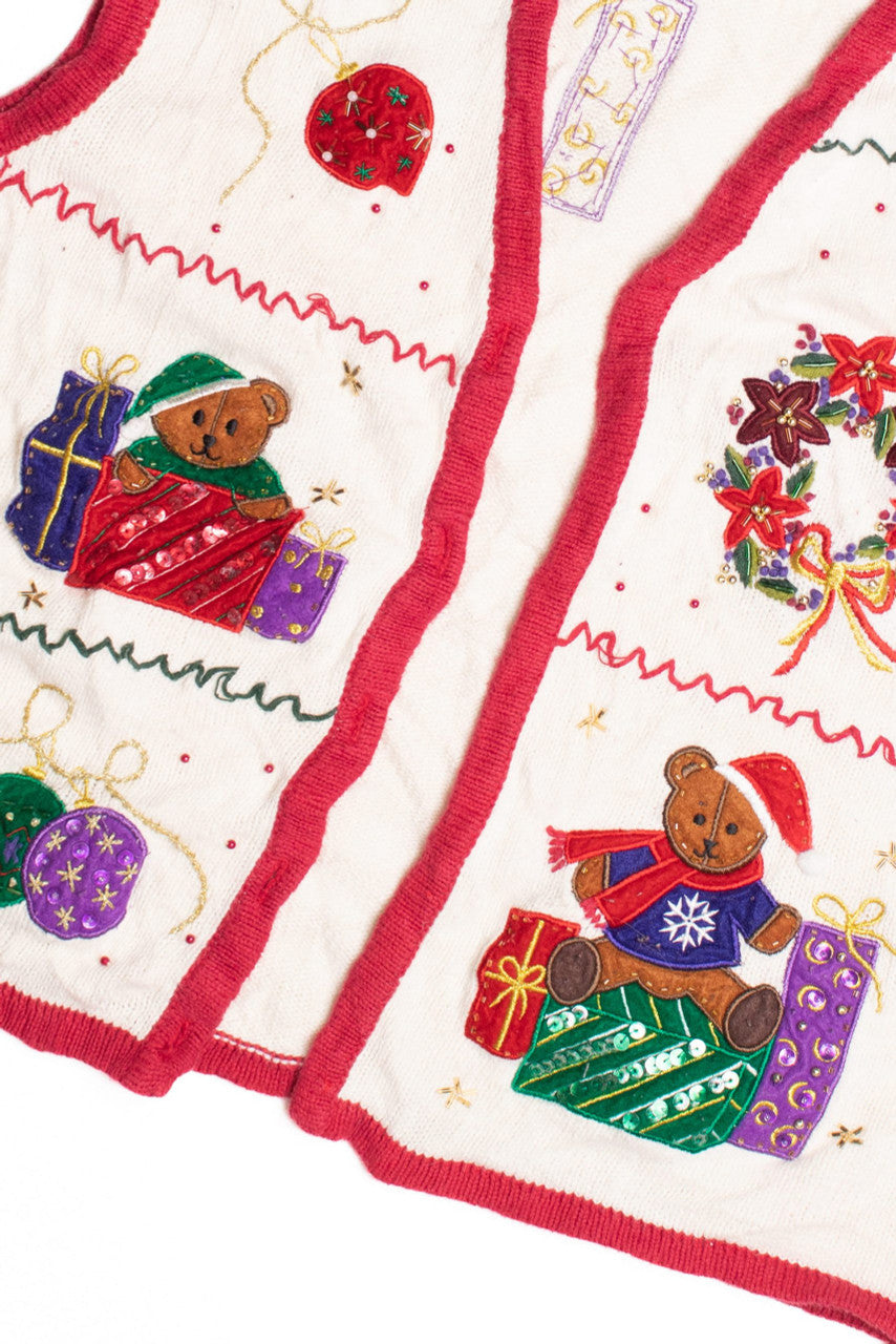 White Ugly Christmas Vest 61174