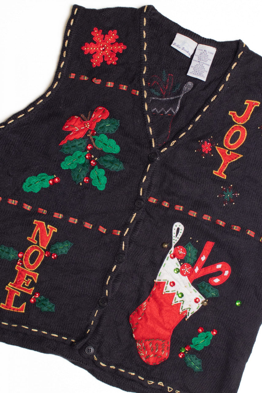Black Ugly Christmas Vest 61177