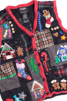 Black Ugly Christmas Vest 61180