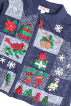 Blue Ugly Christmas Cardigan 61181