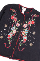 Black Ugly Christmas Cardigan 61194