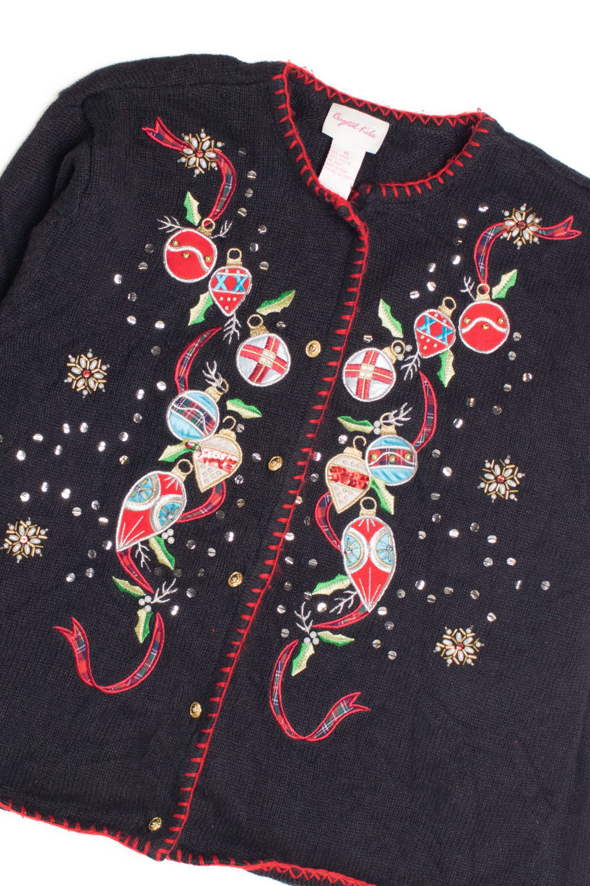 Black Ugly Christmas Cardigan 61194