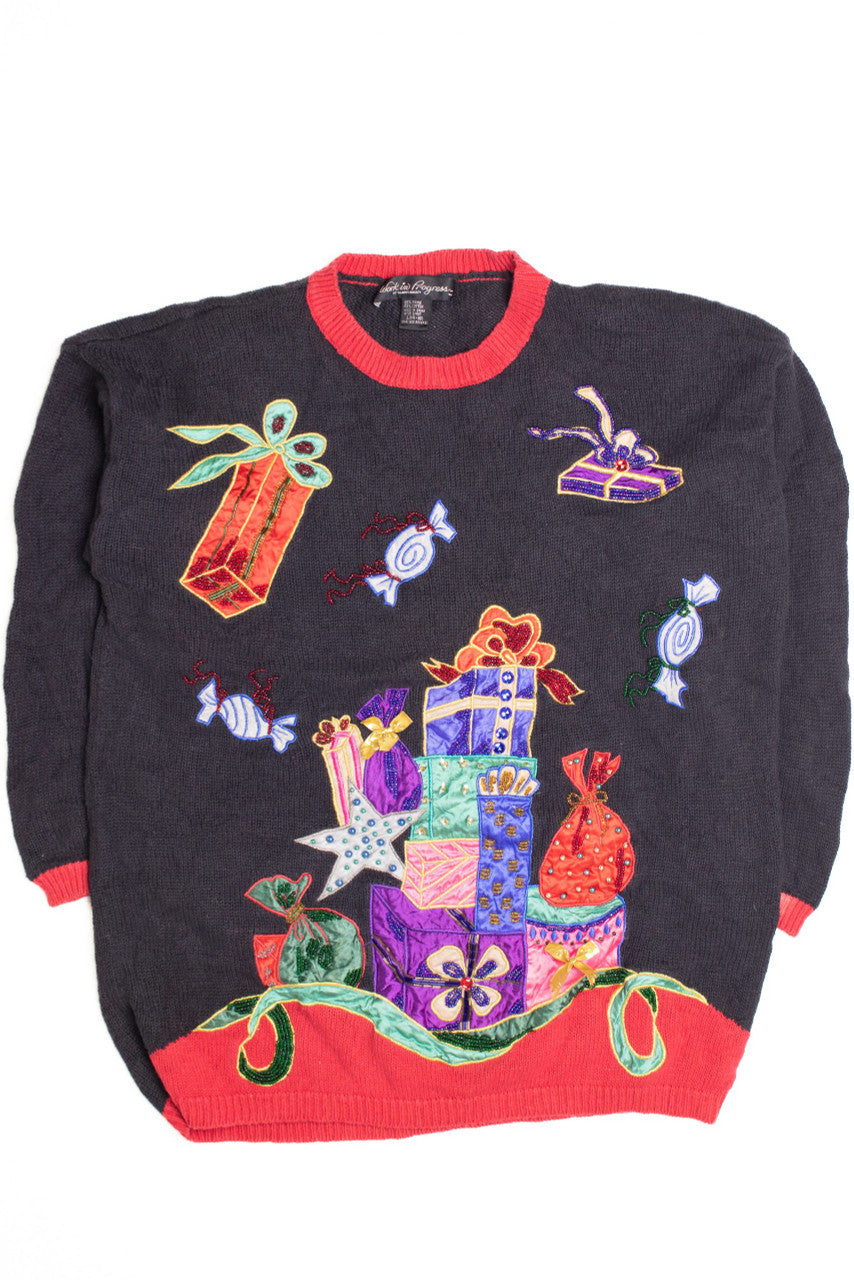 Black Ugly Christmas Pullover 61200