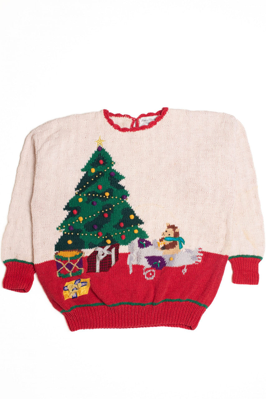 White Ugly Christmas Pullover 61205