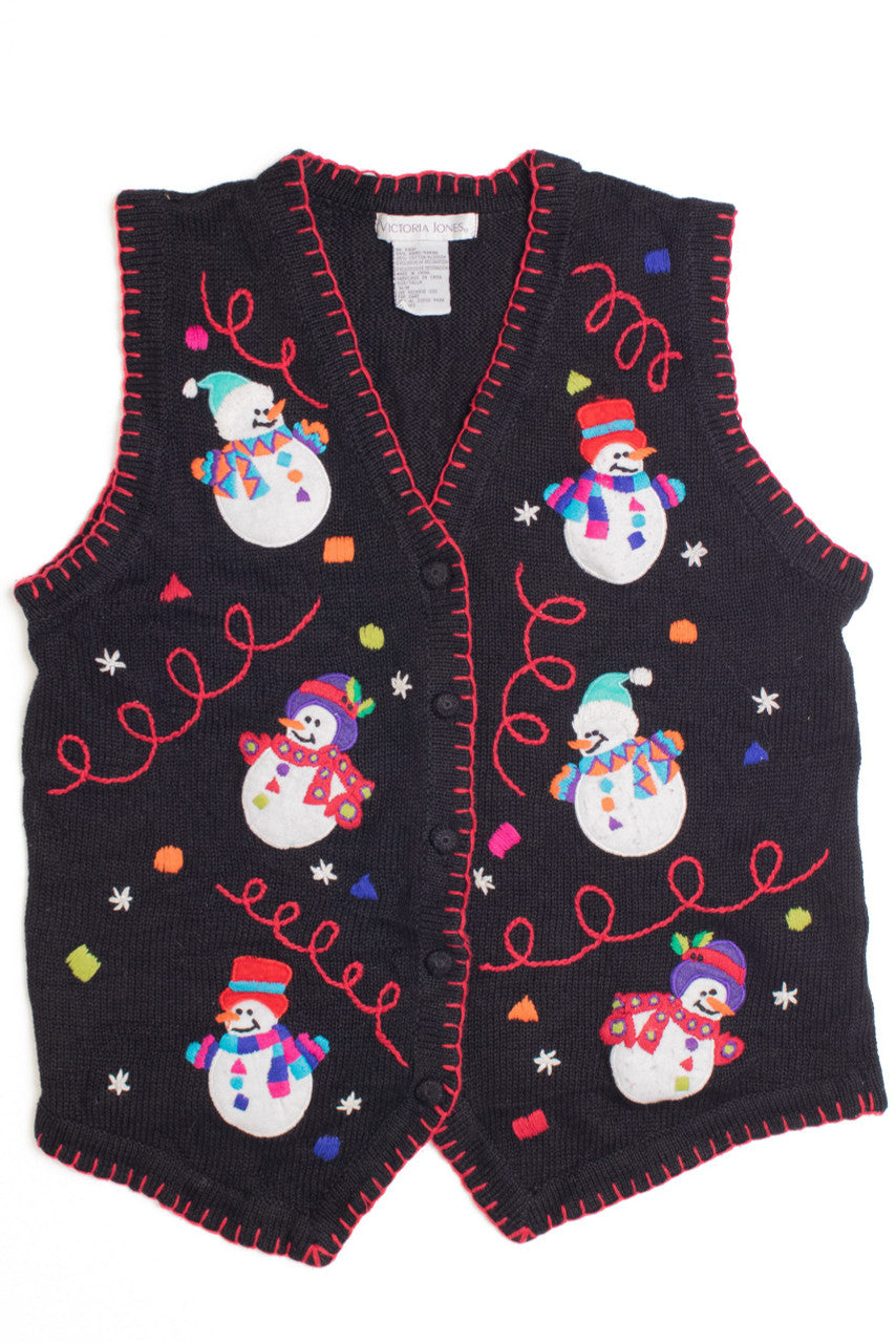 Black Ugly Christmas Vest 61212