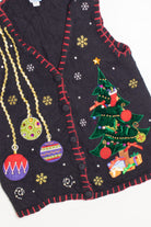 Black Ugly Christmas Vest 61216