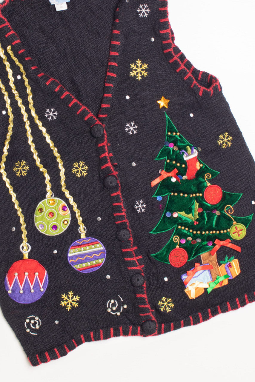 Black Ugly Christmas Vest 61216