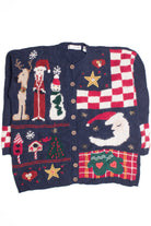 Blue Ugly Christmas Cardigan 61222