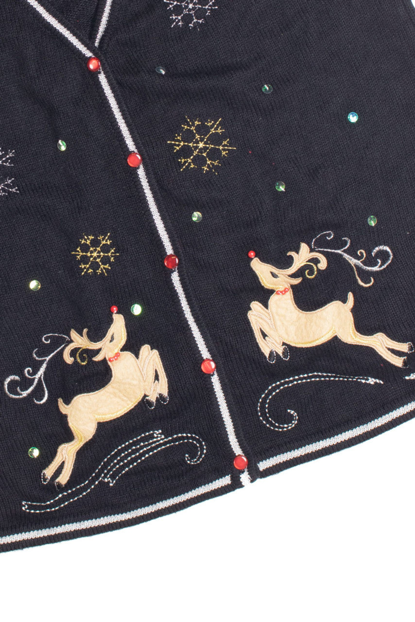 Black Ugly Christmas Vest 61235