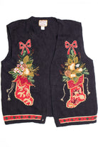 Black Ugly Christmas Vest 61244