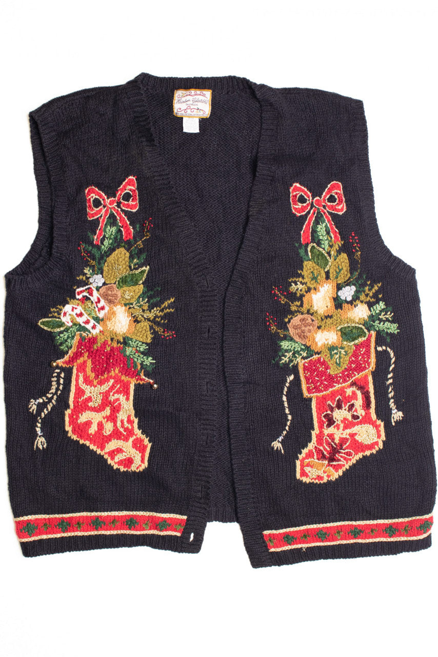 Black Ugly Christmas Vest 61244