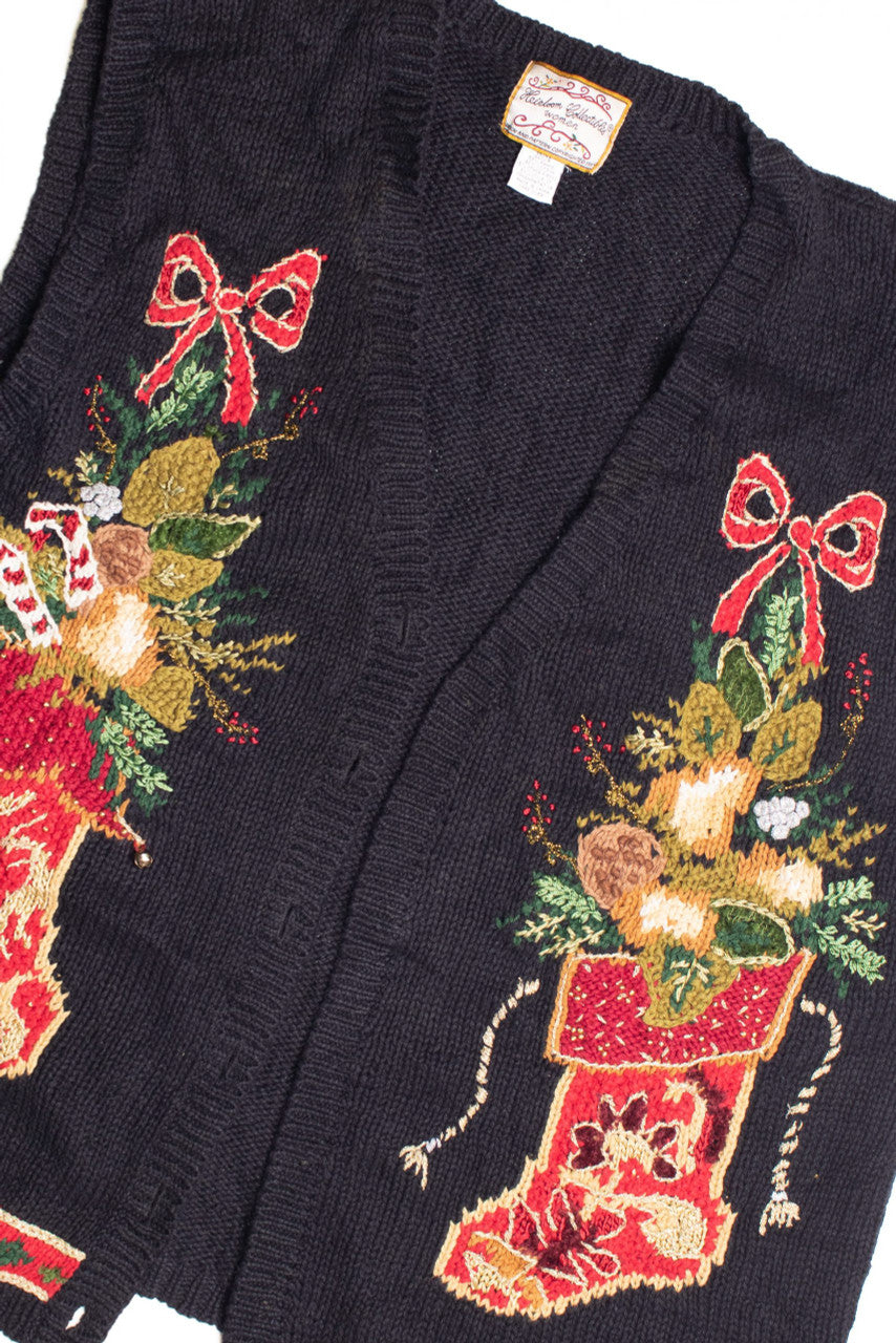 Black Ugly Christmas Vest 61244