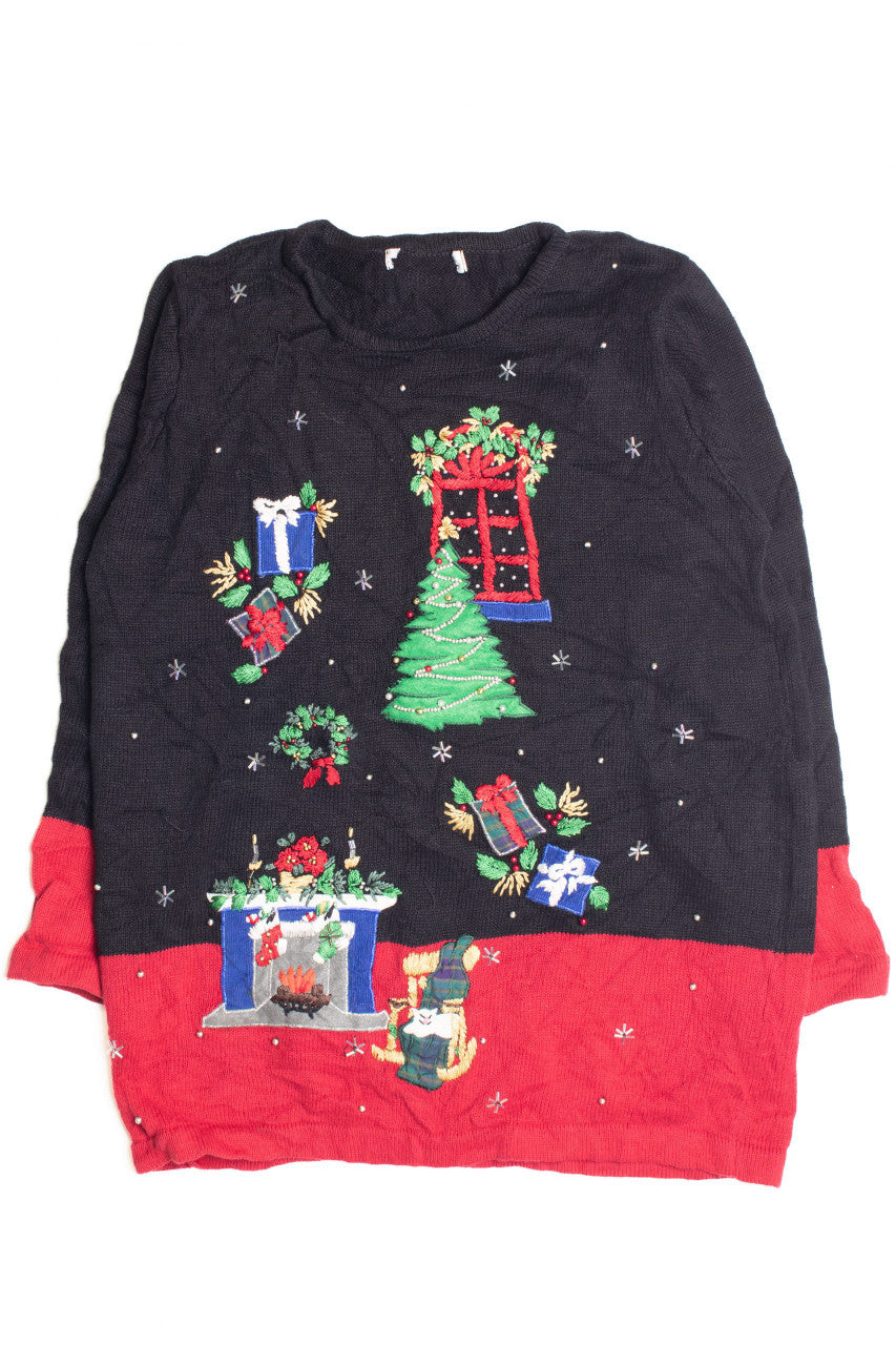 Black Ugly Christmas Pullover 61255