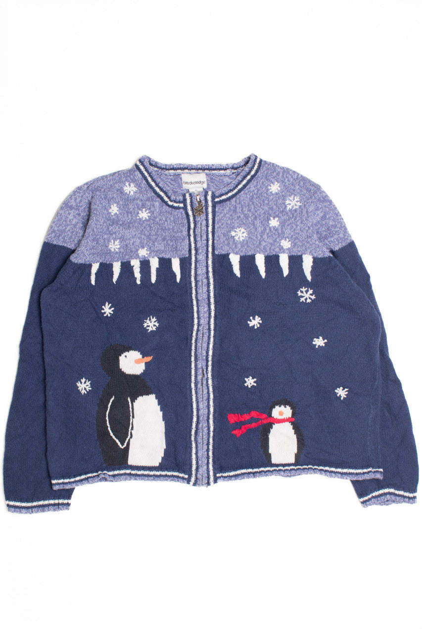 Blue Ugly Christmas Cardigan 61283