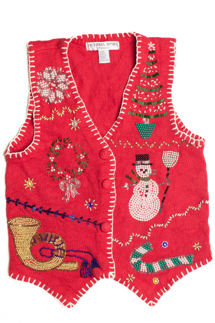 Red Ugly Christmas Vest 61297