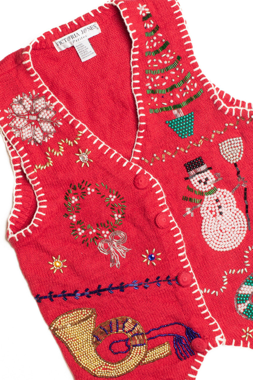 Red Ugly Christmas Vest 61297