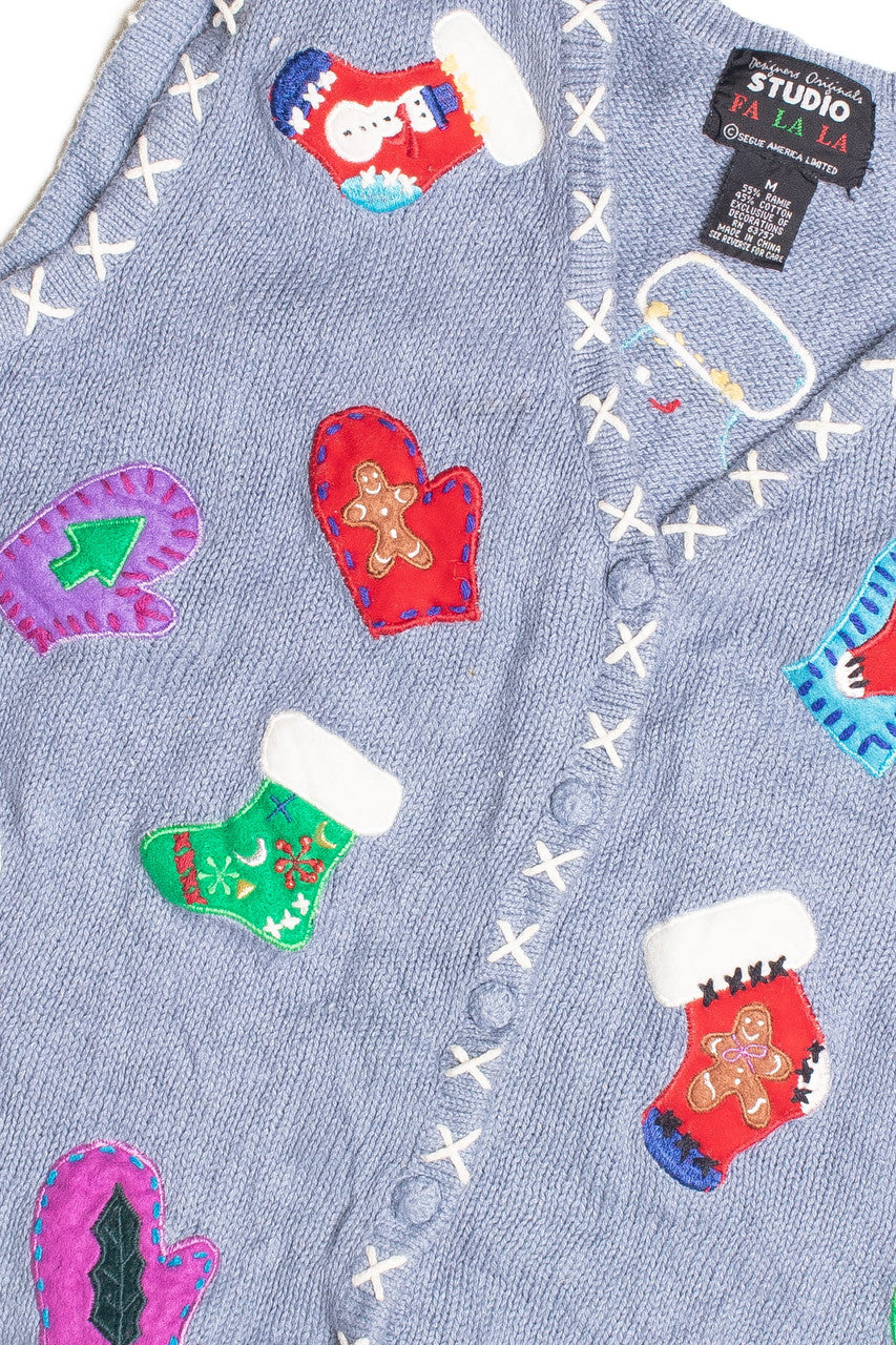 Blue Ugly Christmas Vest 61302