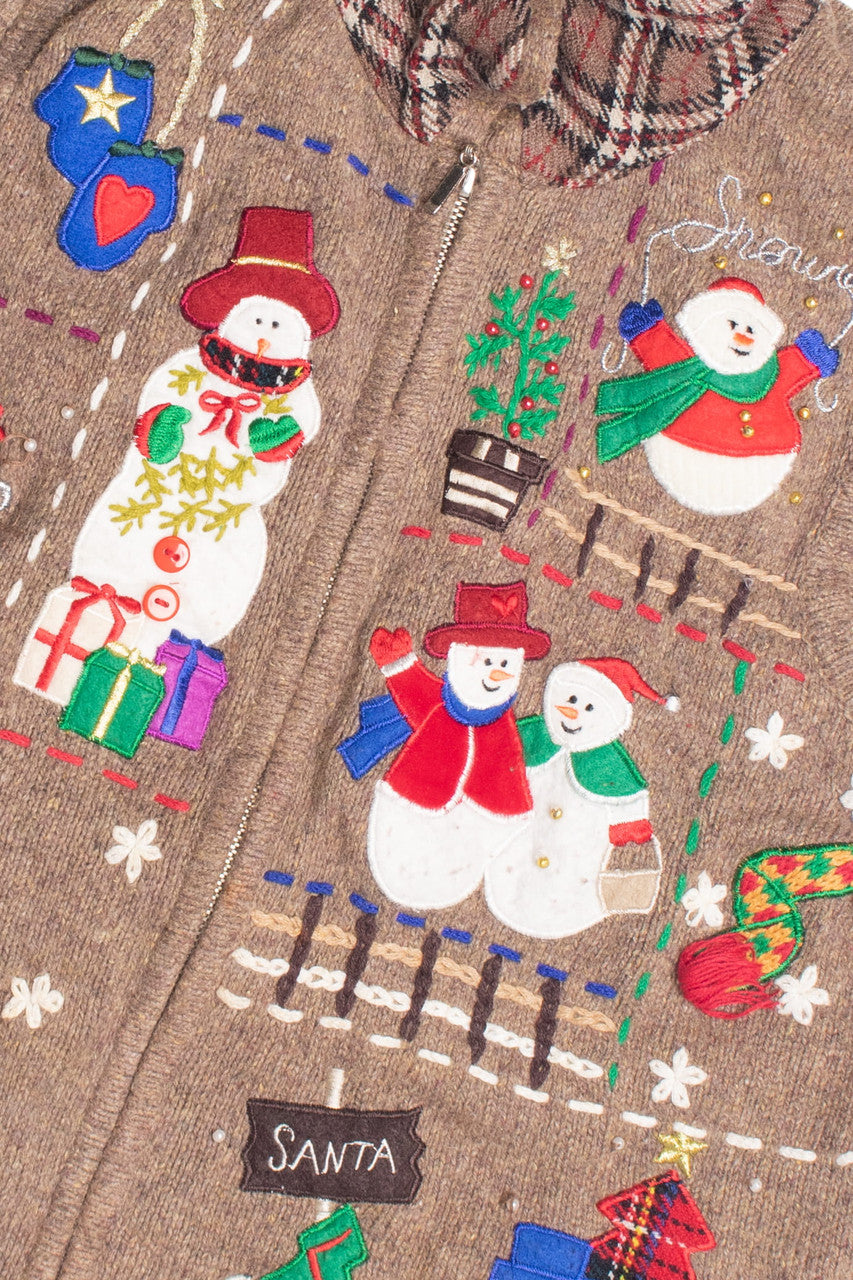 Brown Ugly Christmas Vest 61305