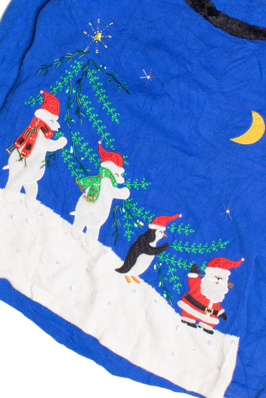 Blue Ugly Christmas Pullover 61309