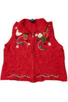 Red Ugly Christmas Sweater Vest 61315