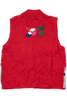 Santa & His Reindeer Ugly Christmas Sweater Vest 61328