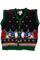 Black Ugly Christmas Sweater Vest 61329