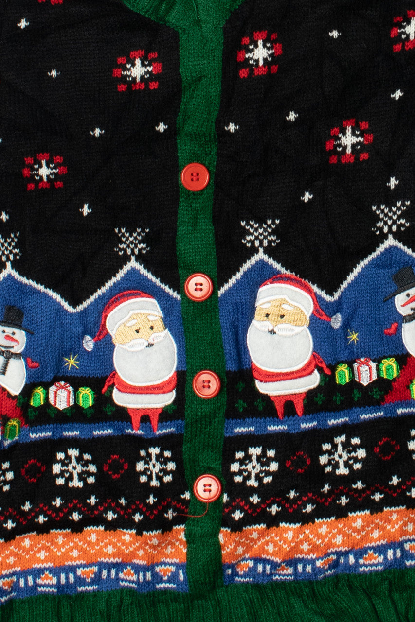 Black Ugly Christmas Sweater Vest 61329