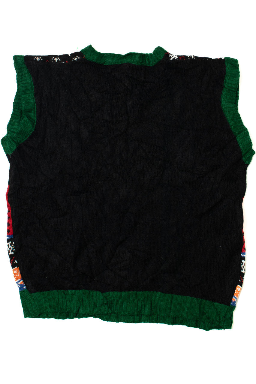 Black Ugly Christmas Sweater Vest 61329