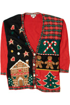 Gingerbread Ugly Christmas Sweater Cardigan 61340