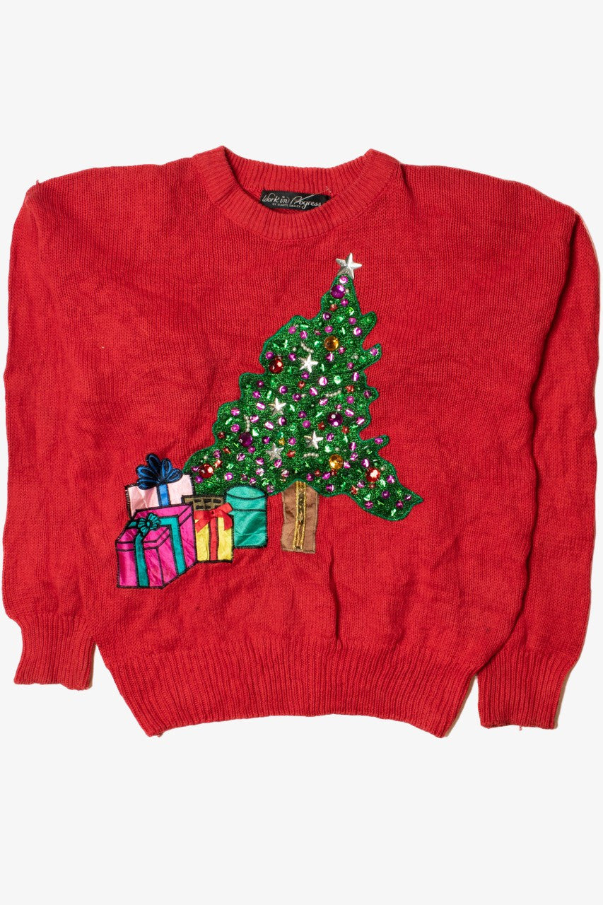 Bedazzled Christmas Tree Ugly Christmas Pullover 61344