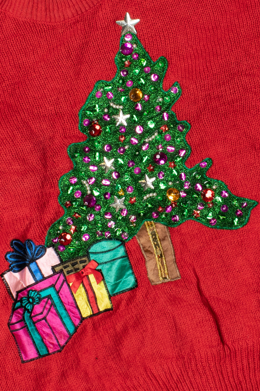 Bedazzled Christmas Tree Ugly Christmas Pullover 61344