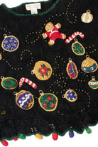 Crochet Christmas Lights Trim Ugly Christmas Sweater 61357
