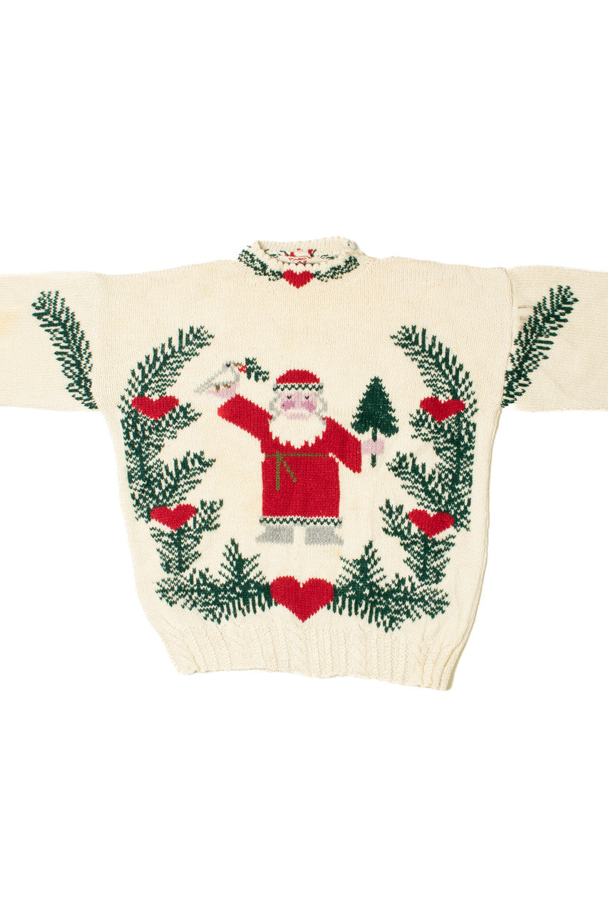 Santa With Dove Ugly Christmas Sweater 61359