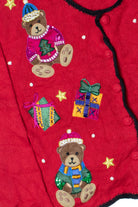 Santa Bears Ugly Christmas Cardigan Sweater 61366