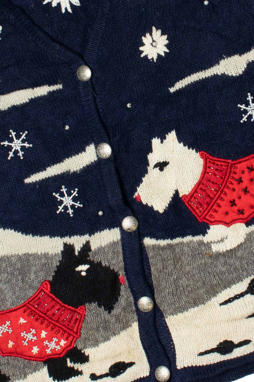 Navy Ugly Christmas Sweater Vest 61371