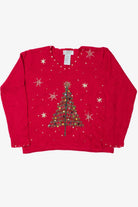 Beaded Christmas Tree Ugly Christmas Pullover 61377