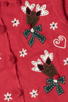 Reindeer Ugly Christmas Cardigan Sweater 61380