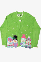 Happy Snowmen Ugly Christmas Cardigan 61381