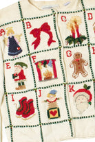 ABC's of Christmas Patchwork Ugly Christmas Cardigan 61386