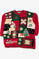 "Frosty" Snowman Patchwork Ugly Christmas Sweater 61391