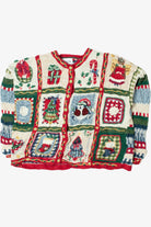 Holiday Patchwork Ugly Christmas Cardigan 61405