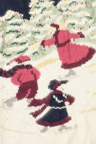 Karen Scott Ice Skating Trio Ugly Christmas Pullover 61412