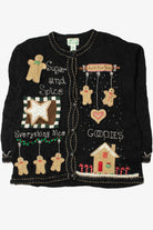 "Sugar And Spice Everything Nice" "Goodies" Gingerbread Ugly Christmas Cardigan