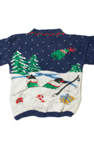 Skiing Santa Ugly Christmas Pullover 61423
