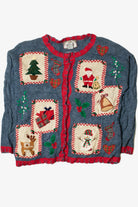 Patchwork Holiday Elements Ugly Christmas Cardigan 61458