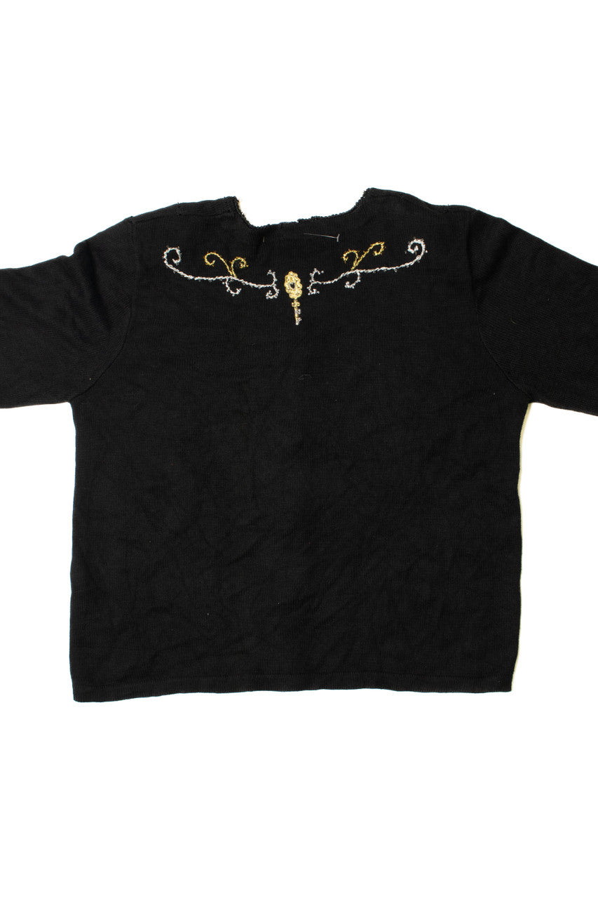 Embroidered Angels Ugly Christmas Cardigan 61459